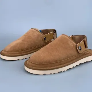 UGG Tasman Tan Suede Slip-On Slippers