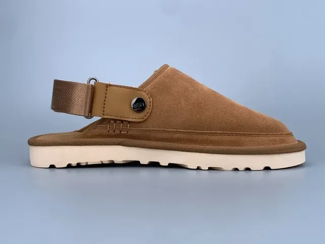 UGG Tasman Tan Suede Slip-On Slippers 3