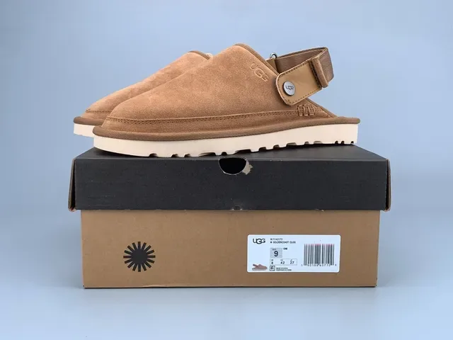 UGG Tasman Tan Suede Slip-On Slippers 9