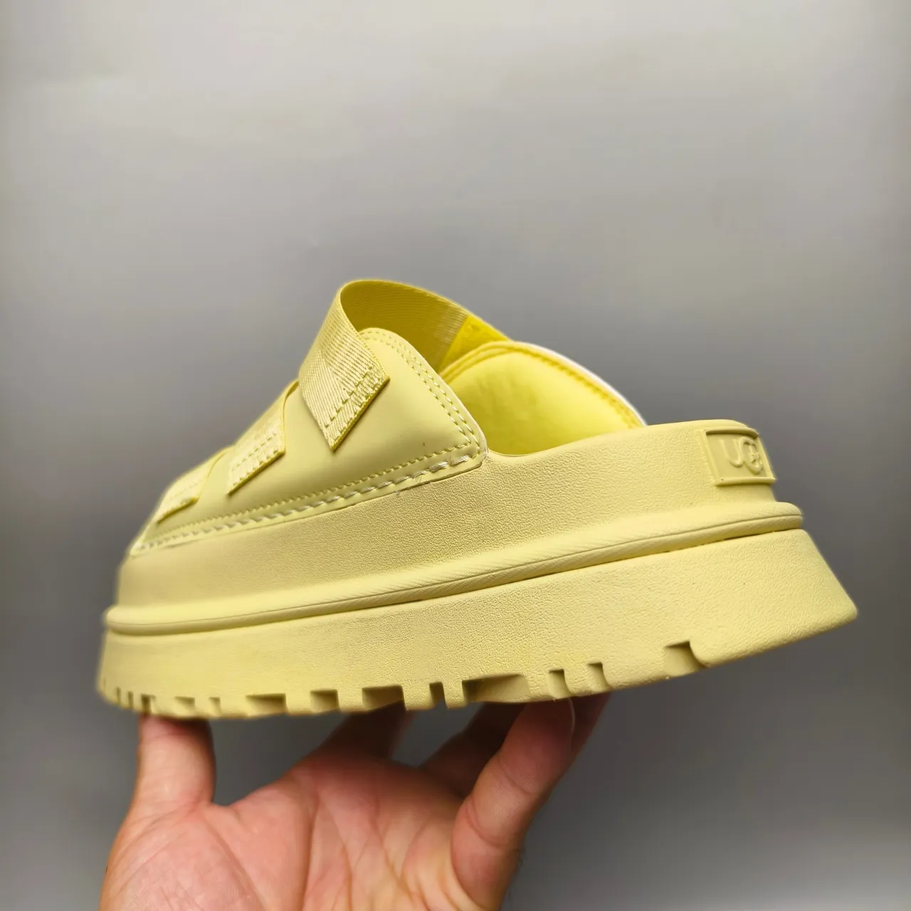 UGG Yellow Triple-Strap Platform Sole Casual Sandals 4