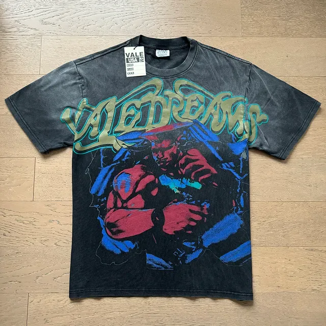 Vale Forever LEDREAMS Acid-Washed Black Graphic T-Shirt 3
