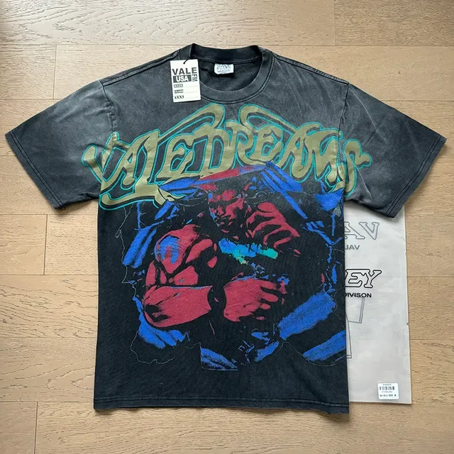 Vale Forever LEDREAMS Acid-Washed Black Graphic T-Shirt 4