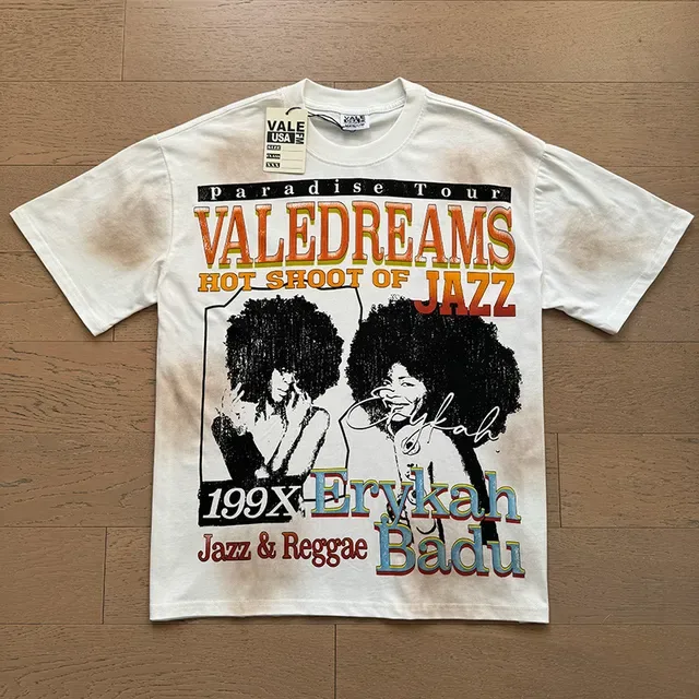 تيشيرت جرافيك جاز وريغي Vale Forever Paradise Tour 199X Erykah Badu 3