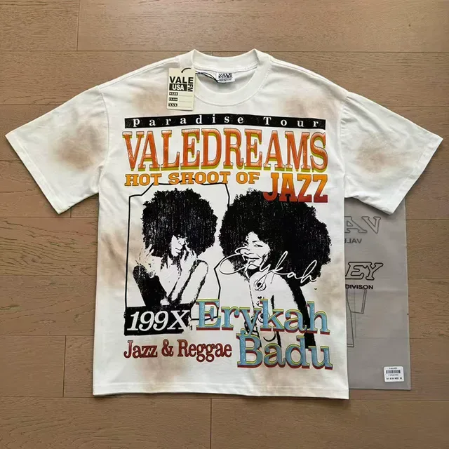 تيشيرت جرافيك جاز وريغي Vale Forever Paradise Tour 199X Erykah Badu 4