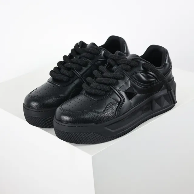 Valentino Black Platform Sole Lifestyle Sneakers 2
