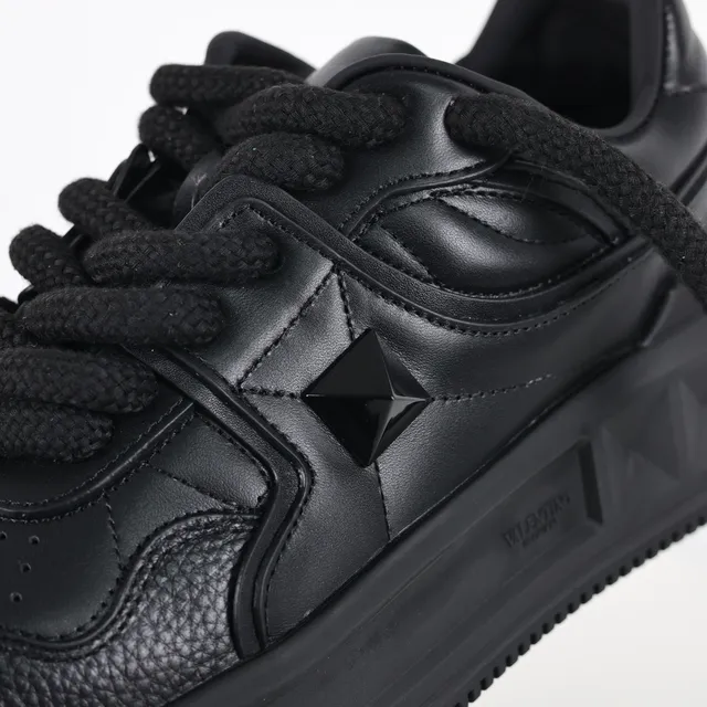 Valentino Black Platform Sole Lifestyle Sneakers 6