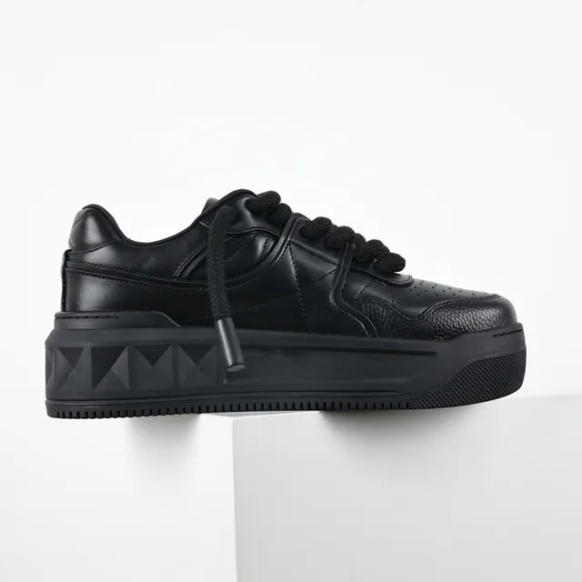 Valentino Black Platform Sole Lifestyle Sneakers 7