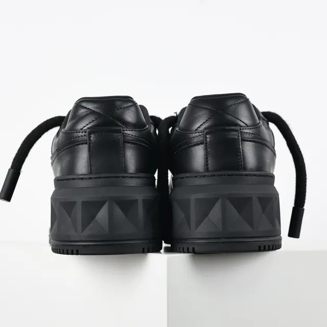 Valentino Black Platform Sole Lifestyle Sneakers 8