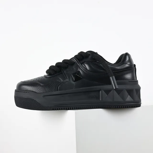 Valentino Black Platform Sole Lifestyle Sneakers 9