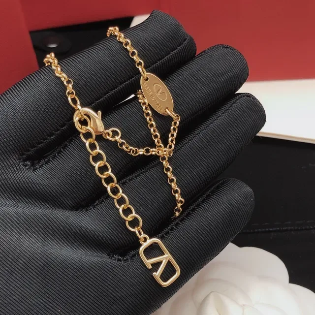 Valentino Chaîne Or Pavé-Set Pendentif Sphérique Bracelet 2