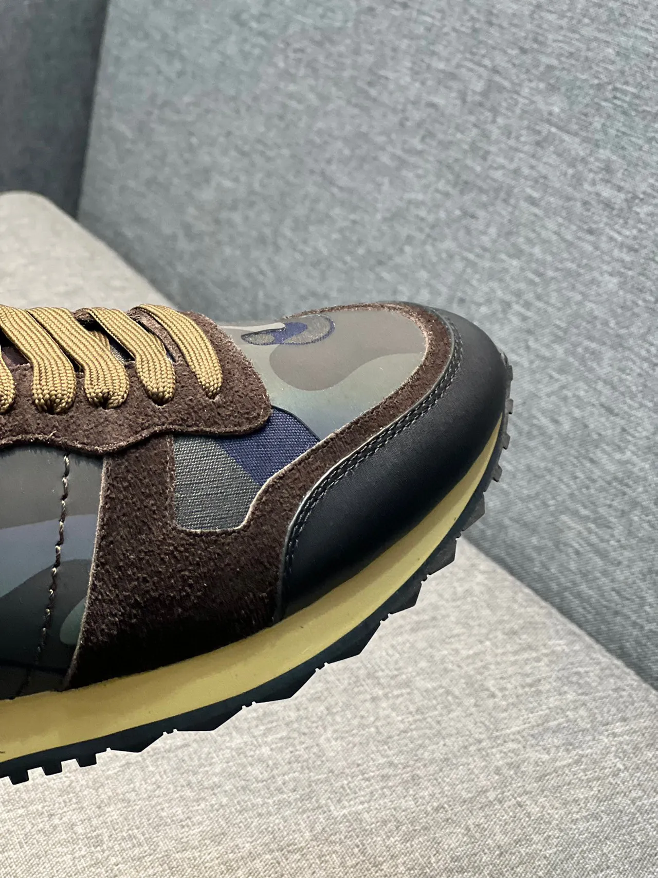 Valentino Rockstud Camouflage-Print Lifestyle Sneakers 2