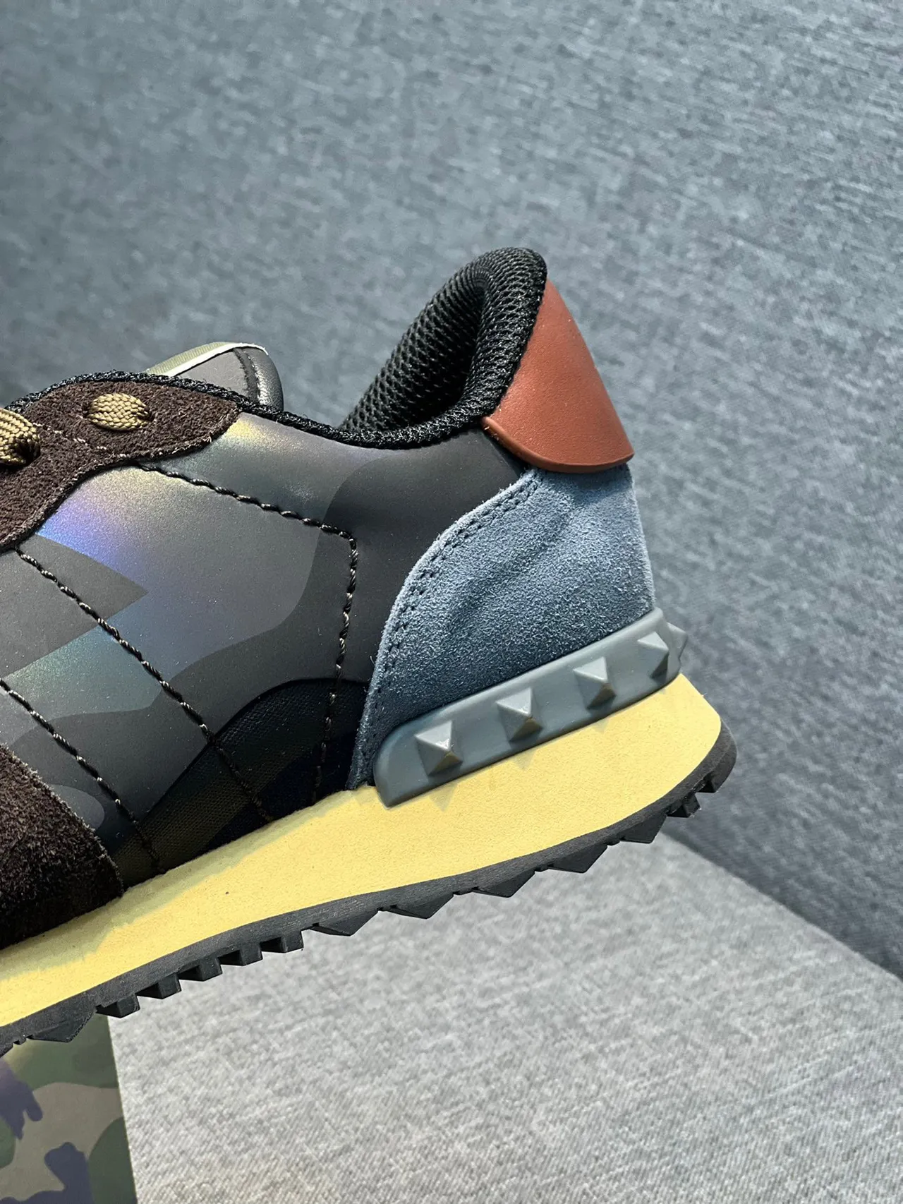 Valentino Rockstud Camouflage-Print Lifestyle Sneakers 8