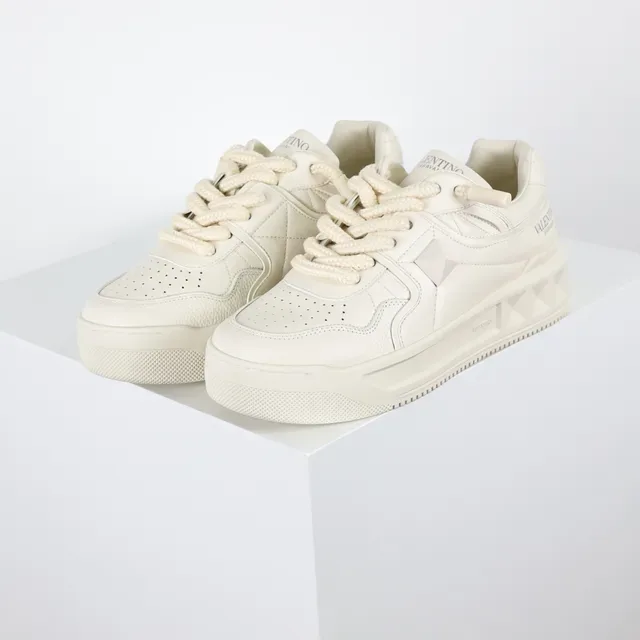 Valentino Rockstud Off-White Platform Lifestyle Sneakers 2