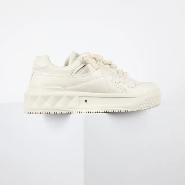 Valentino Rockstud Off-White Platform Lifestyle Sneakers 7