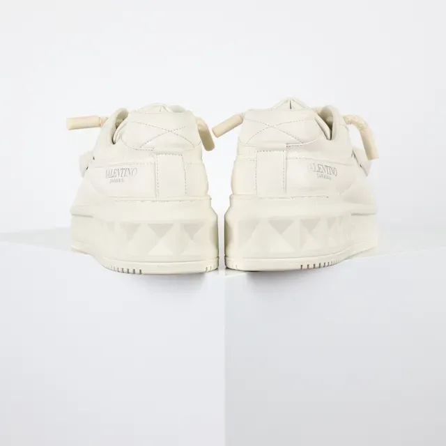 Valentino Rockstud Off-White Platform Lifestyle Sneakers 8