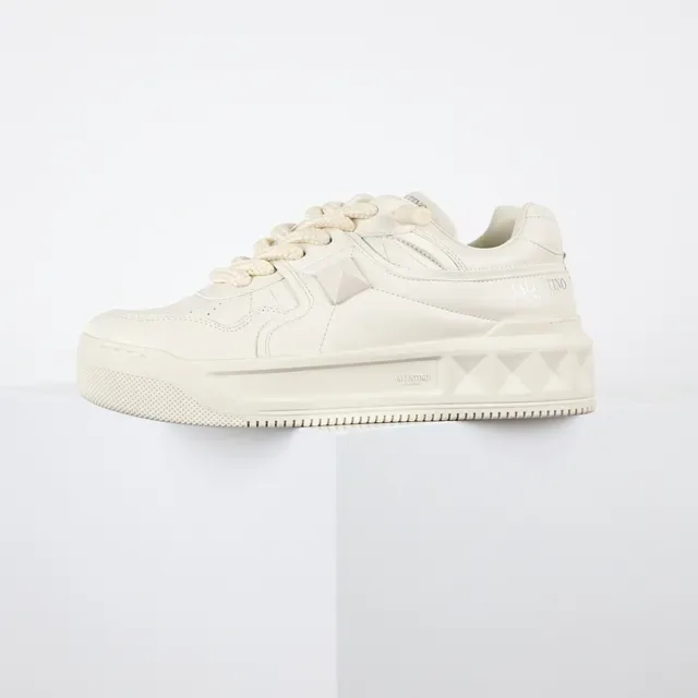 Valentino Rockstud Off-White Platform Lifestyle Sneakers 9