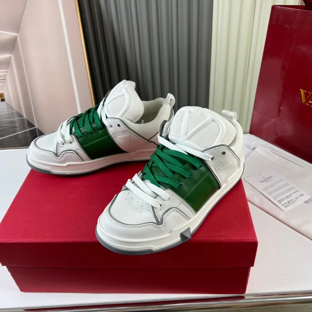Valentino Rockstud sneakers blanc vert gris lifestyle sneakers 7