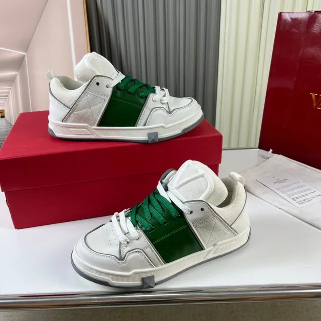 Valentino Rockstud sneakers blanc vert gris lifestyle sneakers 8