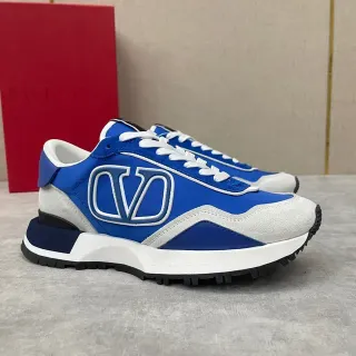 Valentino VLTN Runner Blue White Gray Chunky Sneakers
