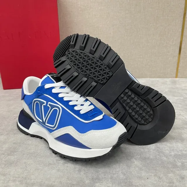 Valentino VLTN Runner Blue White Gray Chunky Sneakers 4