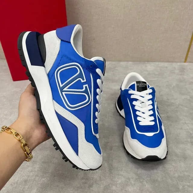 Valentino VLTN Runner Blue White Gray Chunky Sneakers 6