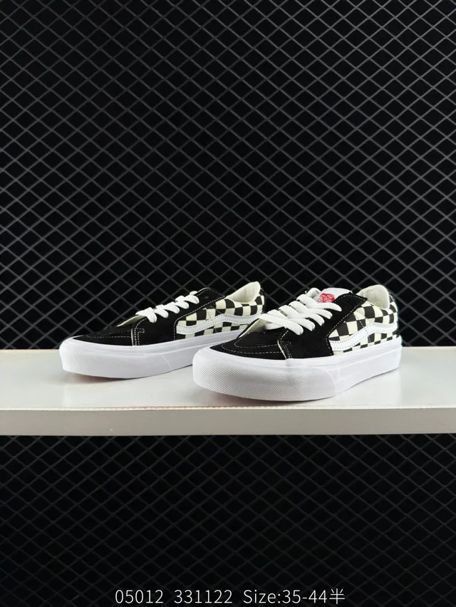 Vans Old Skool Checkerboard Black Cream Skateboard Shoes 3