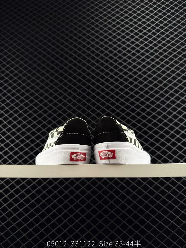 Vans Old Skool Checkerboard Black Cream Skateboard Shoes 4