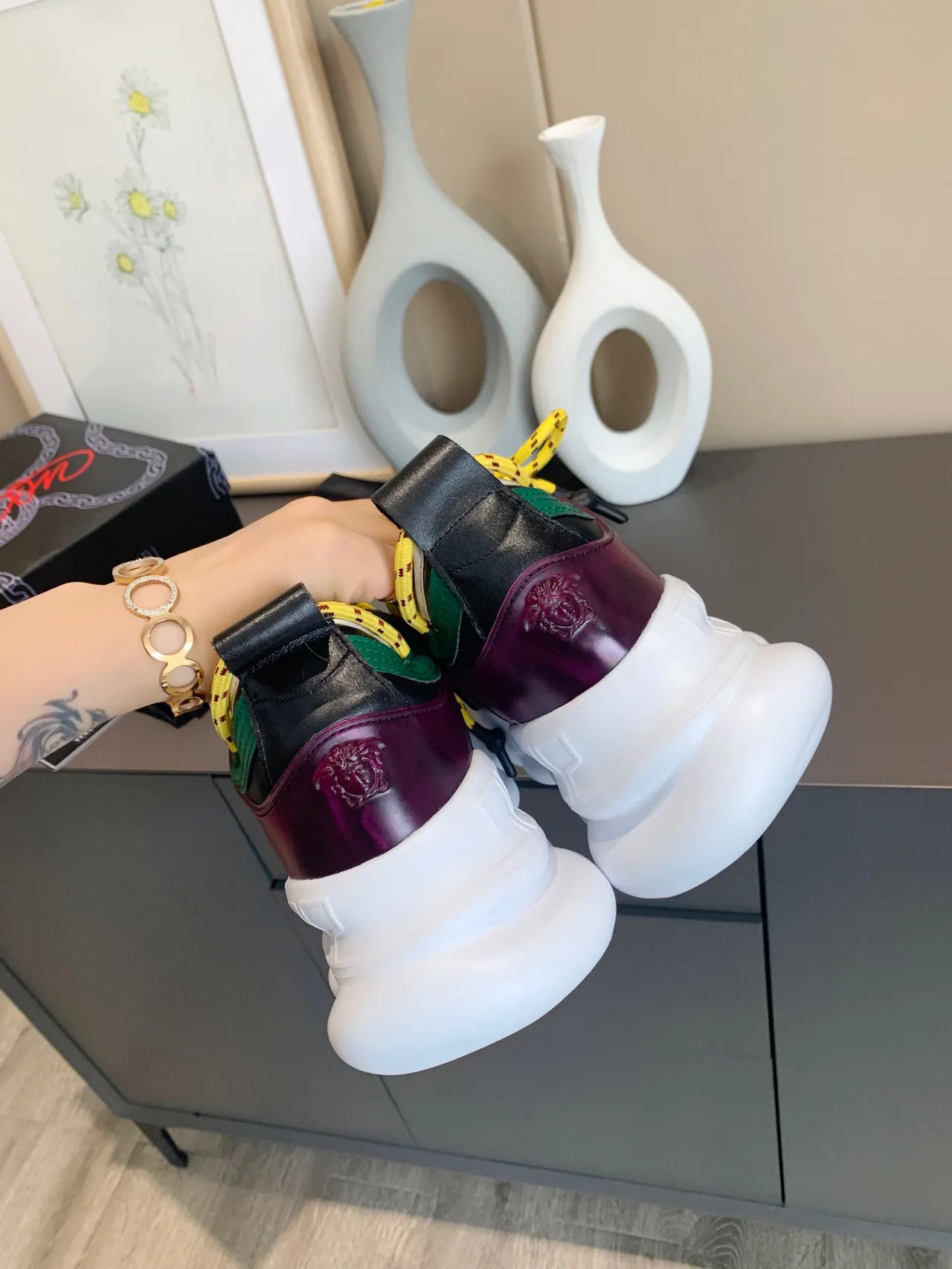 Versace Chain Reaction Multicolor Chunky Sneakers 3