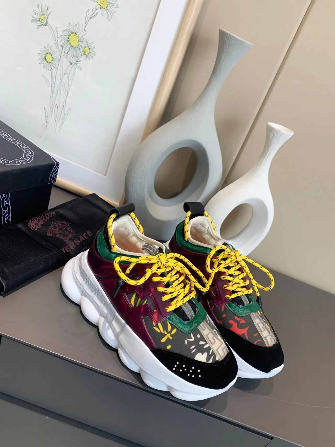 Versace Chain Reaction Multicolor Chunky Sneakers 5