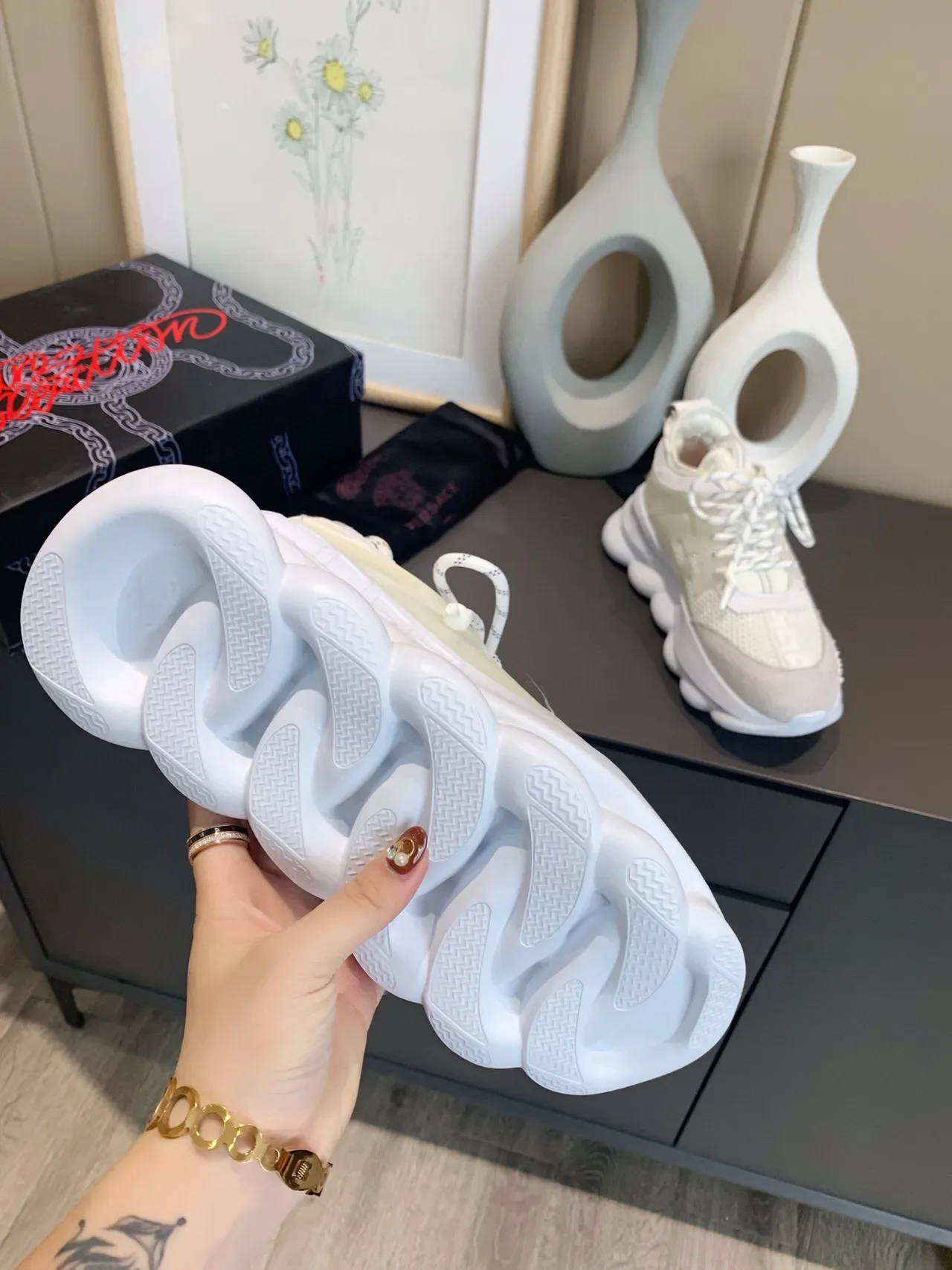 Versace Greca Odissea White Chunky Sneakers 2