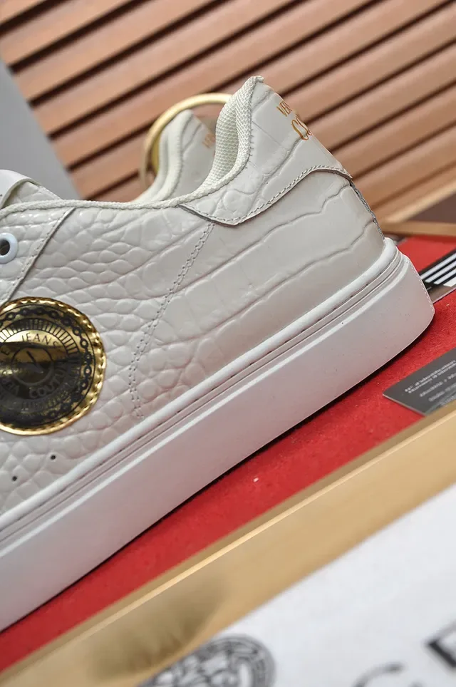 Versace Jeans Couture Croc-Embossed Off-White Zapatillas Lifestyle 2