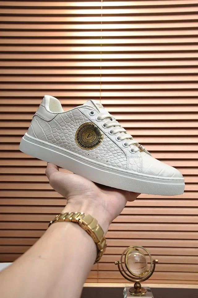 Versace Jeans Couture Croc-Embossed Off-White Zapatillas Lifestyle 6
