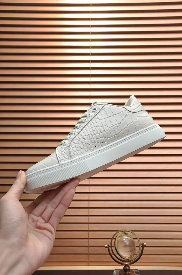 Versace Jeans Couture Croc-Embossed Off-White Zapatillas Lifestyle 7