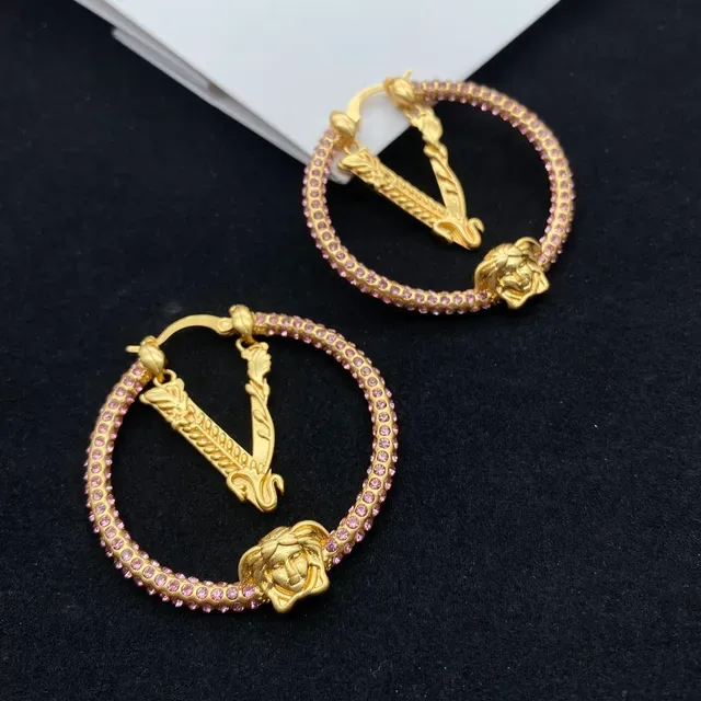 Versace Odissea Doré Beige Medusa Head Boucles d'Oreilles à Perles 3