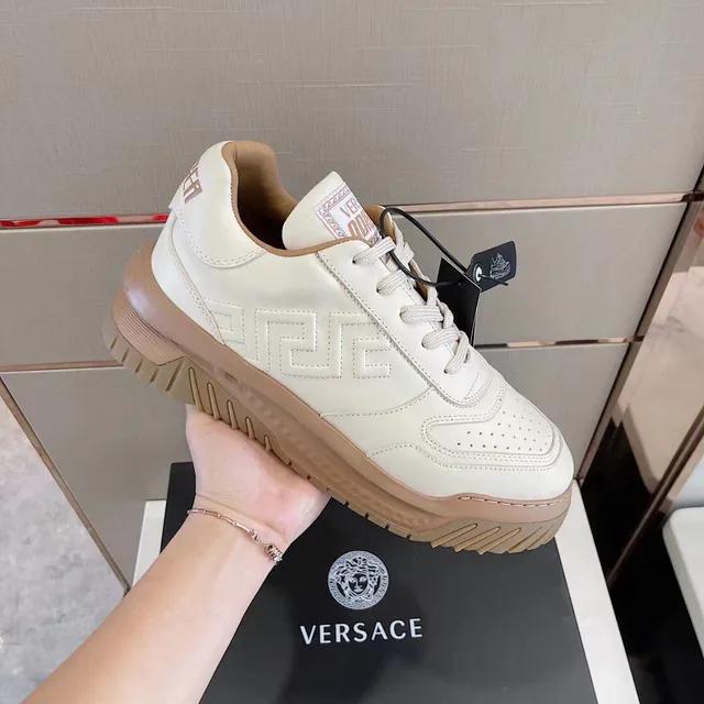 Versace Odissea Off-White e Beige tênis lifestyle 6