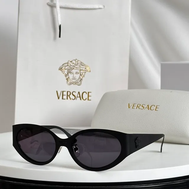 Versace Odissea Óculos de Sol de Metal Prateados e Dourados Rosados 9