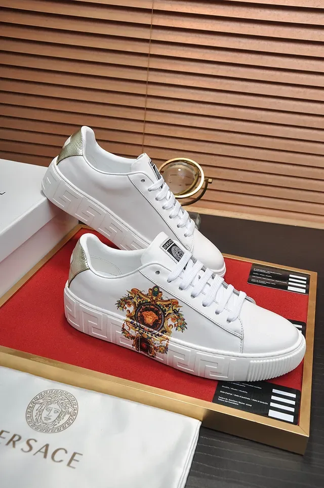 Versace Odissea Sneakers Lifestyle Blanches avec impression baroque 5