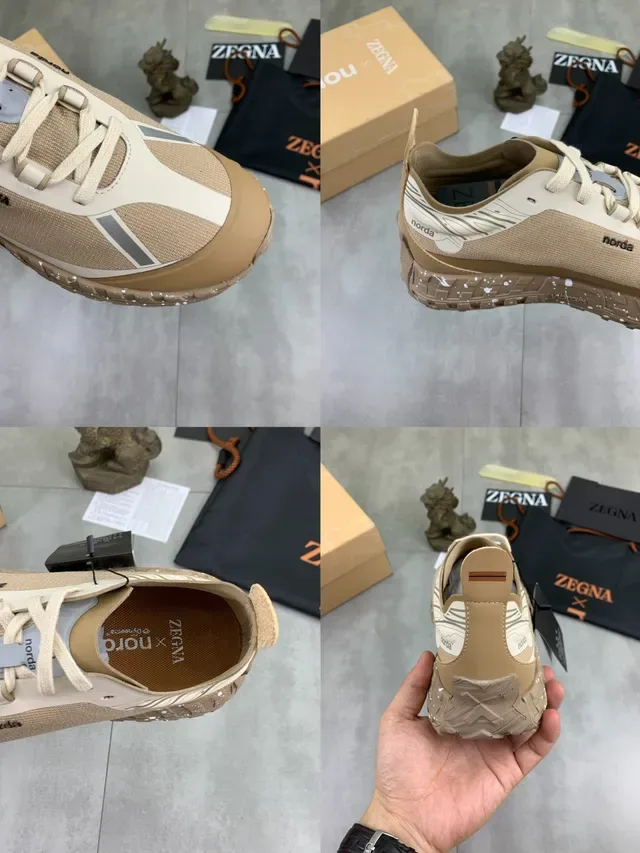 Zegna x Norda Beige and Cream Lifestyle Sneakers 2