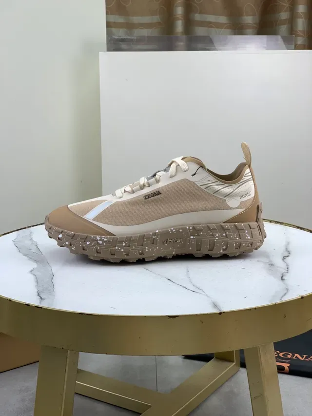 Zegna x Norda Beige and Cream Lifestyle Sneakers 5