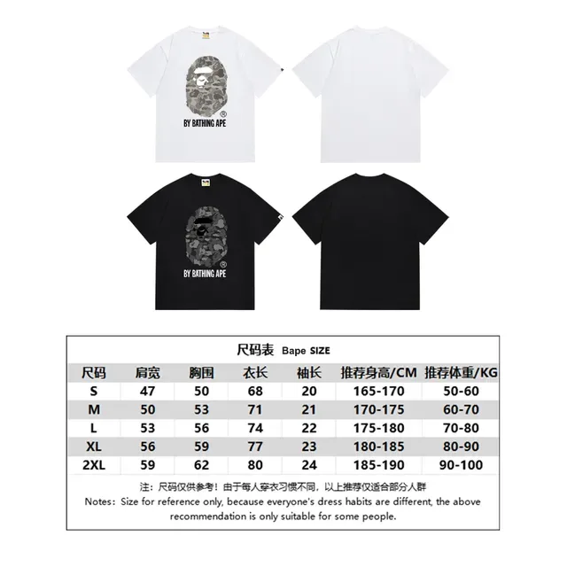A Bathing Ape ABC Camo एप हेड काली टी-शर्ट 2