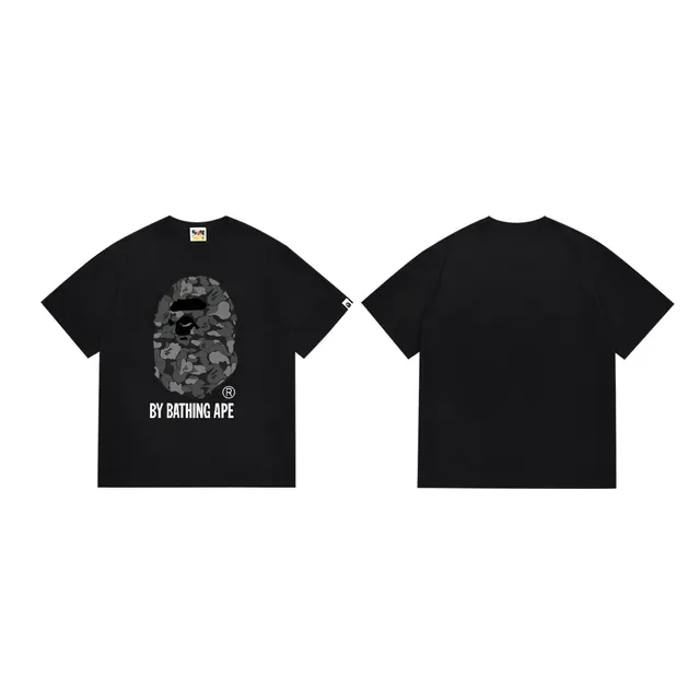 A Bathing Ape ABC Camo एप हेड काली टी-शर्ट 3