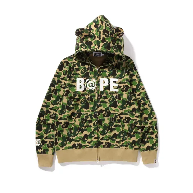 A Bathing Ape ABC Camo Bear-Ear Hoodie 3
