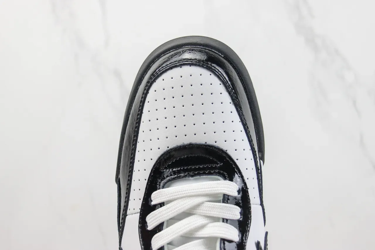 A Bathing Ape BAPE STA Air Black White tênis de estilo de vida 6