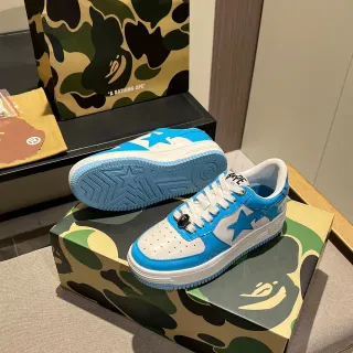 A Bathing Ape BAPE STA Blue and White Star Logo Lifestyle Sneakers