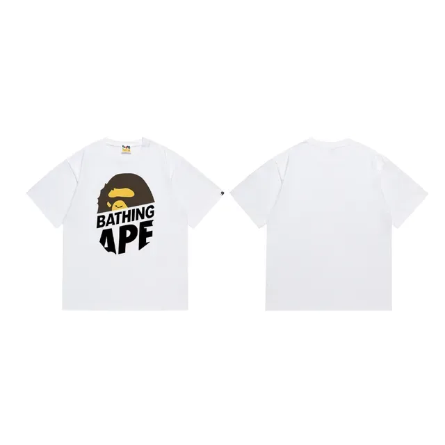 A Bathing Ape Bathing Ape ग्राफिक प्रिंट काली टी-शर्ट 4