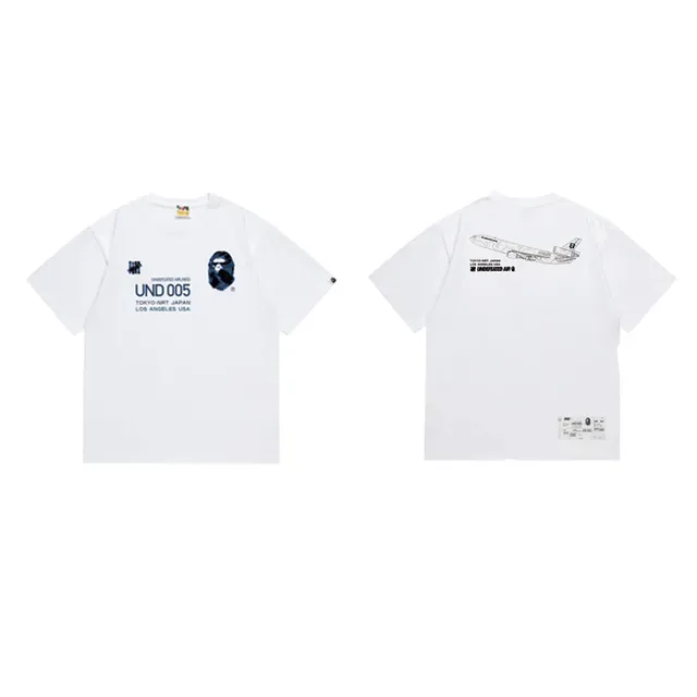 A Bathing Ape Black Blue Graphic Print Camouflage Head T-Shirt 3