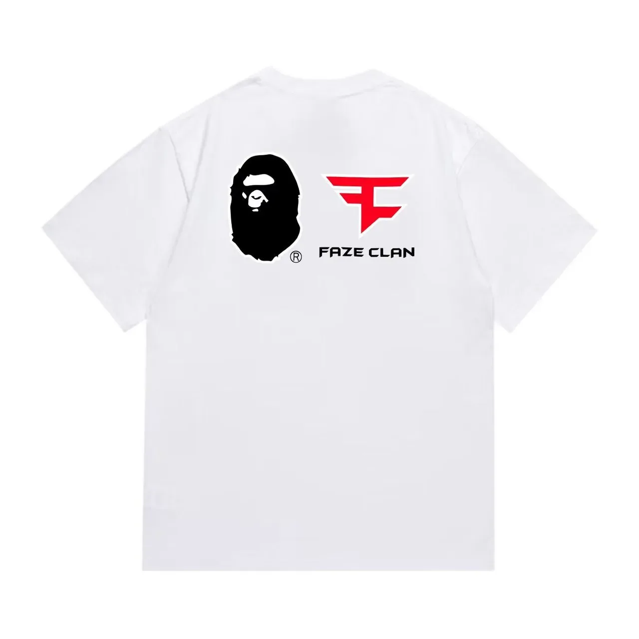 A Bathing Ape x FaZe Clan Graphic Print Black T-Shirt 2