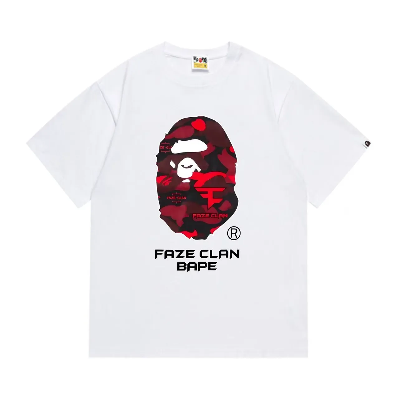 A Bathing Ape x FaZe Clan Graphic Print Black T-Shirt 3