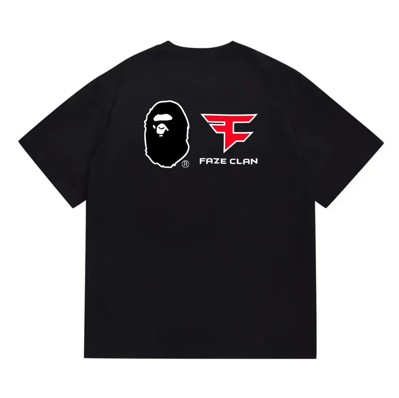 A Bathing Ape x FaZe Clan Graphic Print Black T-Shirt 5