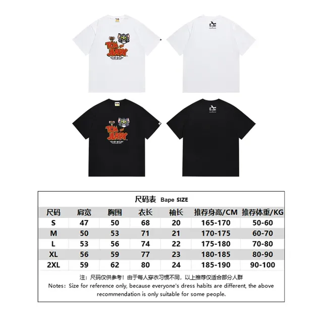 A Bathing Ape x Tom and Jerry Baby Milo Graphic Black T-Shirt 2